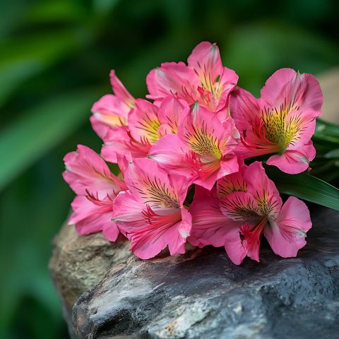 Dark Pink Alstroemeria