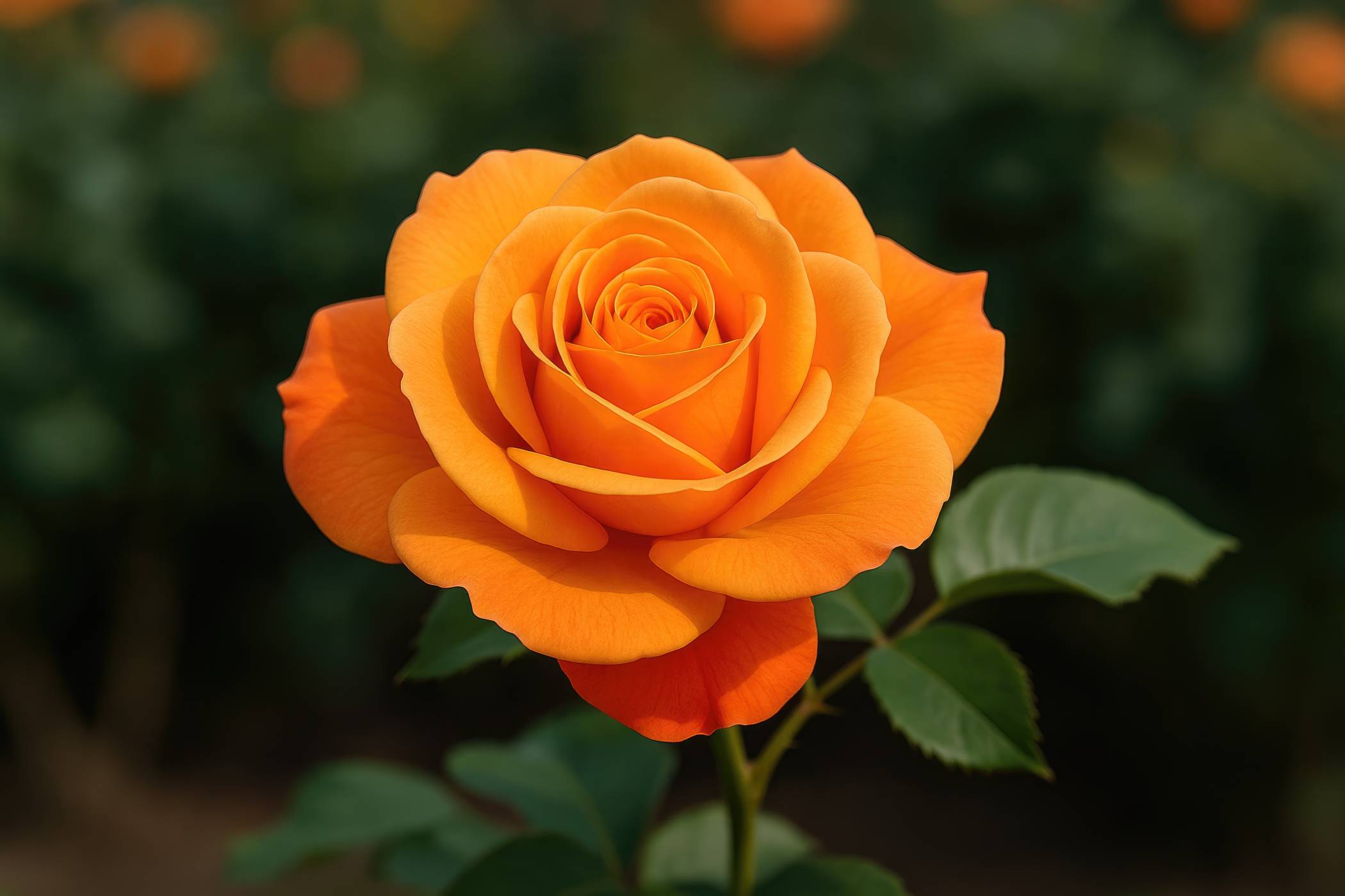Orange Rose 50cm